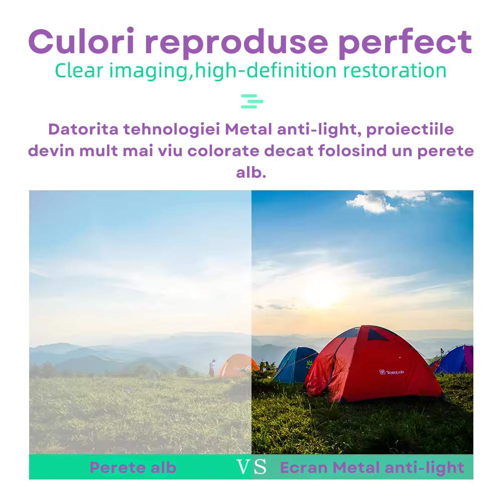 Ecran de proiectie Evolve-x® 100 inch, portabil, 16:9, Material anti-lumina, Proiectie fata-verso, potrivit pentru acasa, birou sau exterior [3]