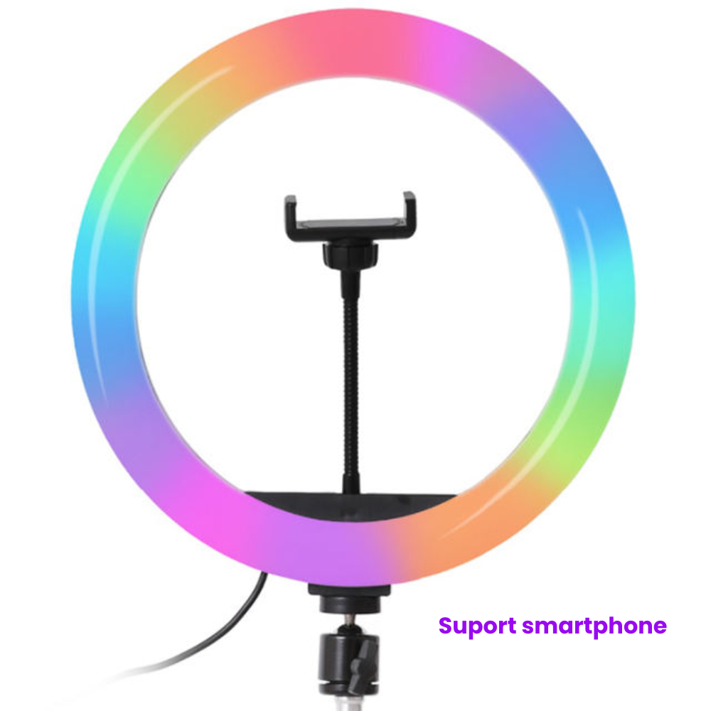 Lampa Circulara LED Ring, Diametru 33 cm, Lumina calda, neutra, rece [2]