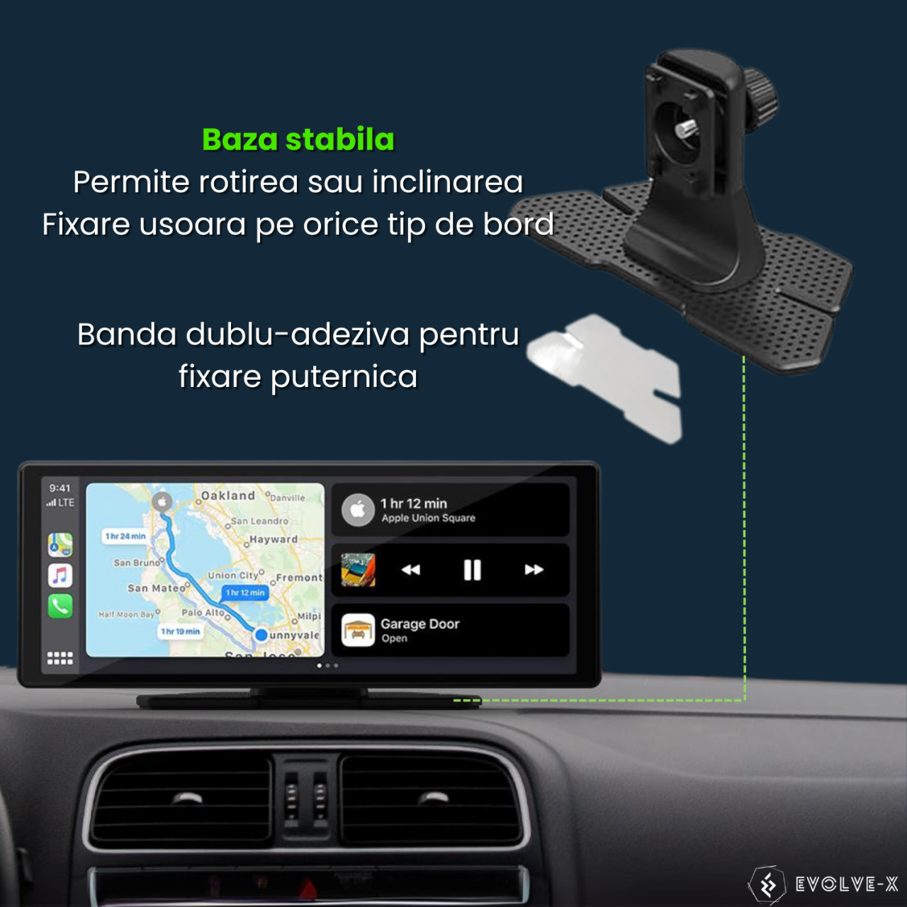 RESIGILAT: Navigatie Auto EvoCARS Carplay/Android Auto si camera marsarier [14]