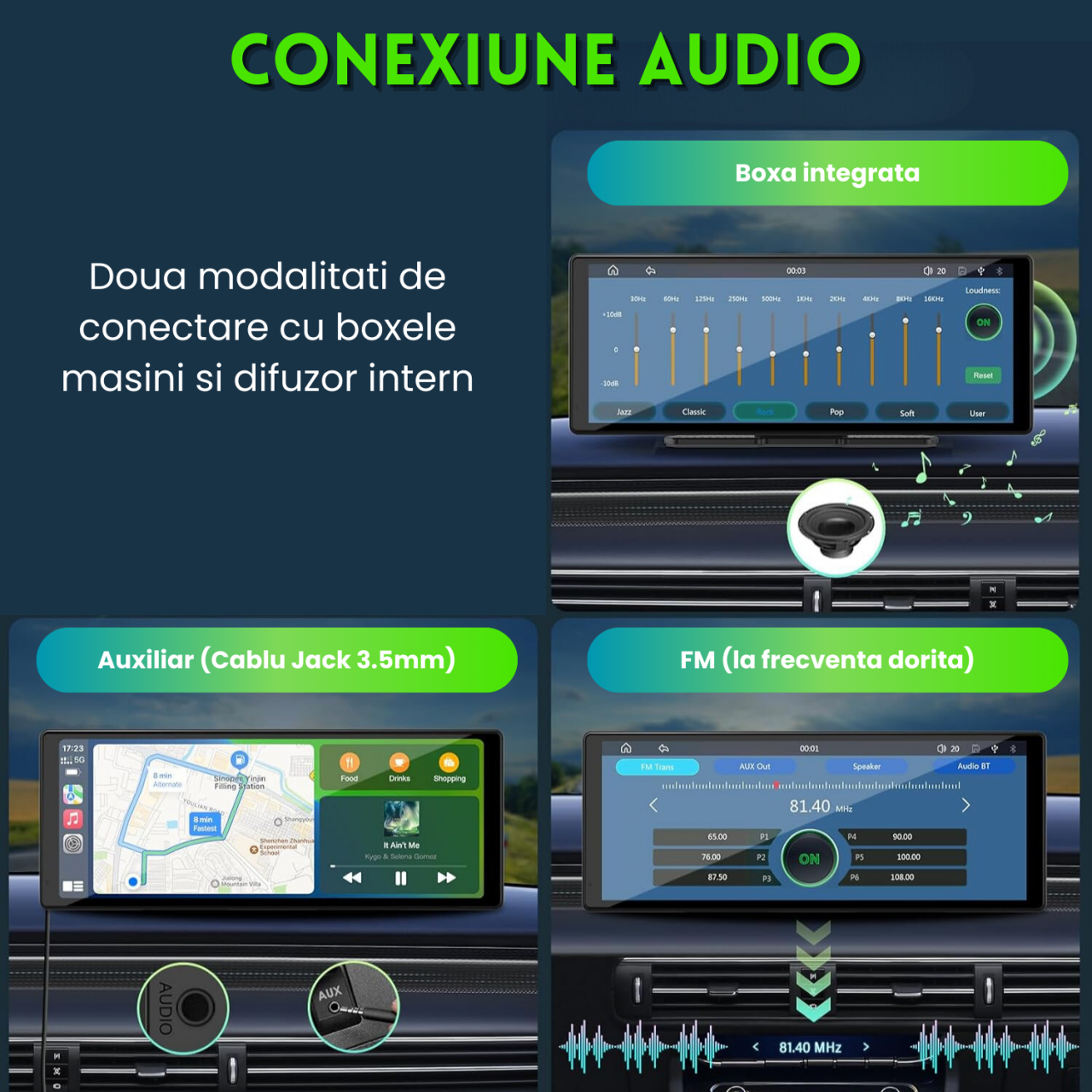 RESIGILAT: Navigatie Auto EvoCARS Carplay/Android Auto si camera marsarier [10]