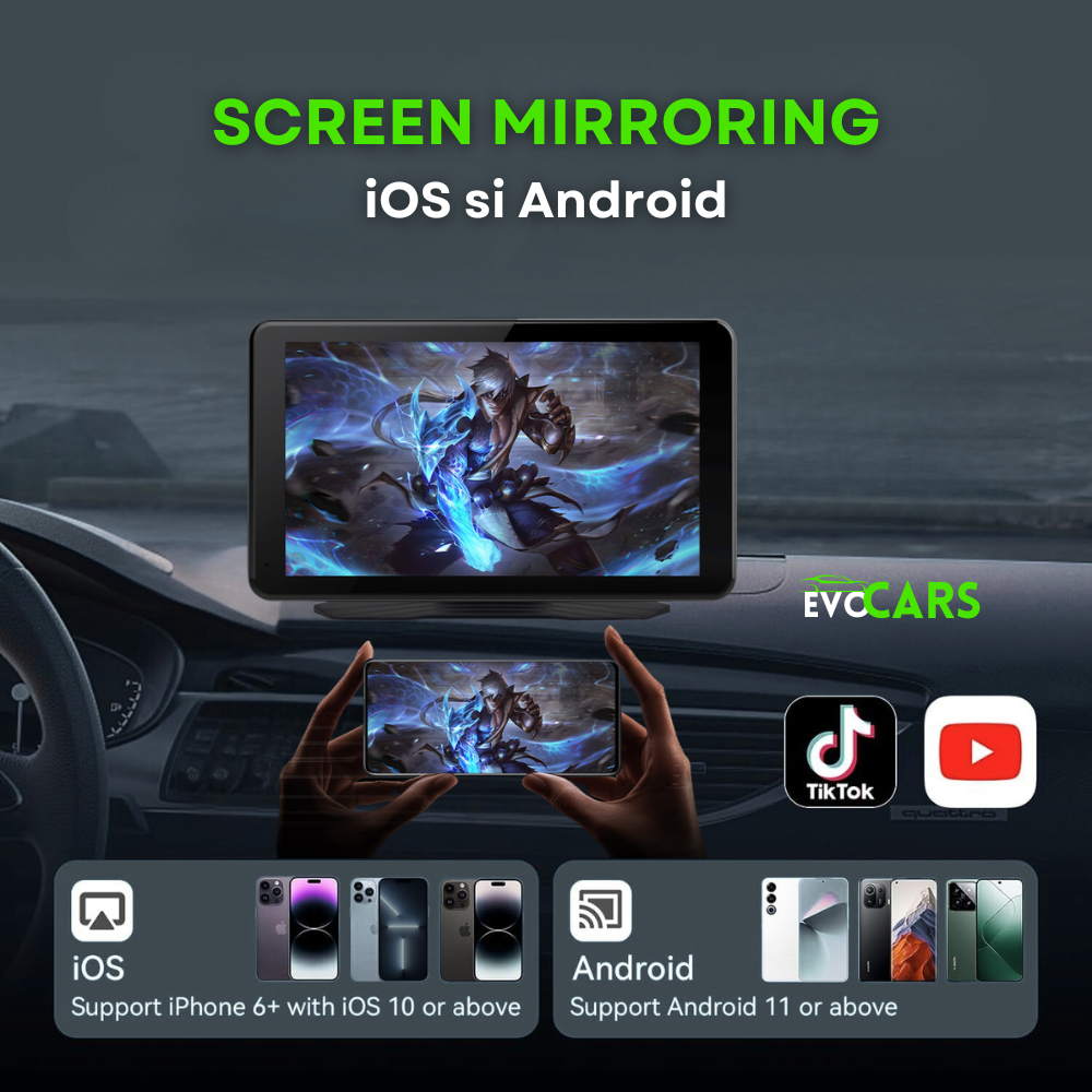 Navigatie Auto Multimedia Evolve-x® EvoCars, Display 7 inch, pentru Apple Carplay si Android Auto wireless [8]