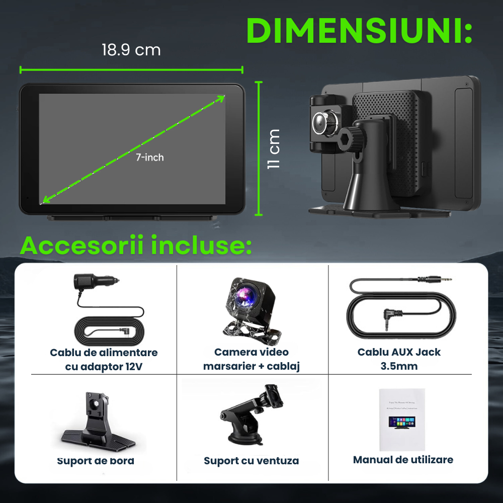 Navigatie Auto Multimedia Evolve-x® EvoCars, Display 7 inch, pentru Apple Carplay si Android Auto wireless [14]