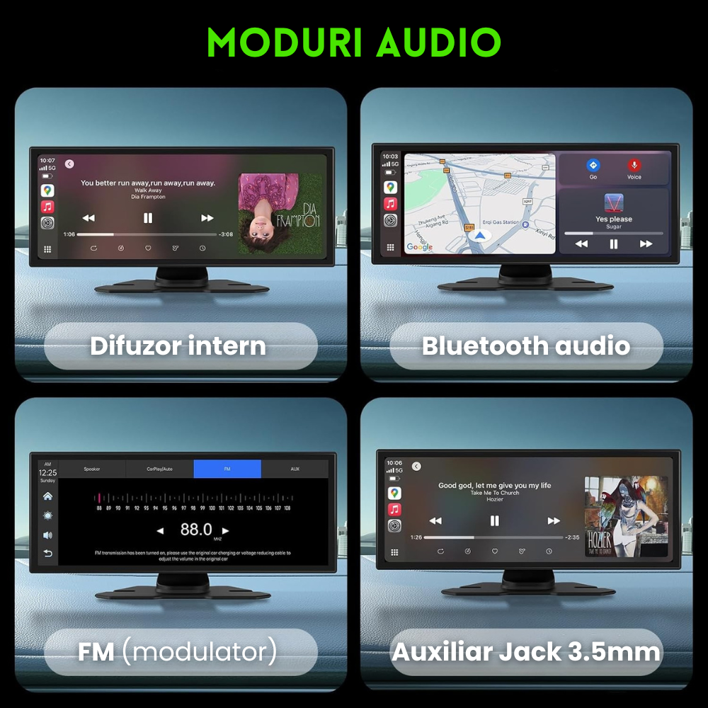 RESIGILAT: Navigatie Auto universala Evolve-x®, Display 11.26 inch, pentru Apple Carplay si Android Auto wireless, Camera frontala si Camera marsarier, Bluetooth, Touchscreen, Screen Mirroring [11]