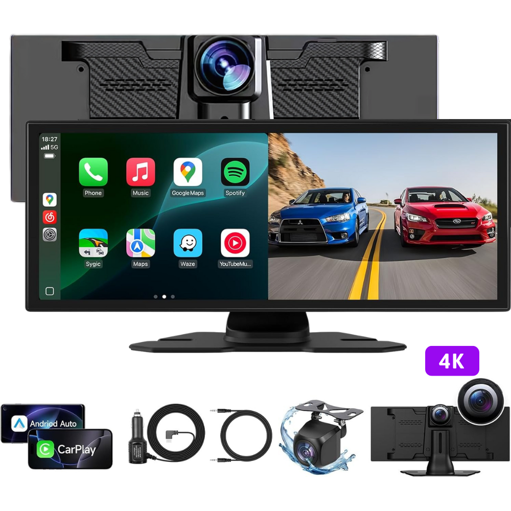 Navigatie Auto universala Evolve-x®, Display 11.26 inch, pentru Apple Carplay si Android Auto wireless, Camera frontala si Camera marsarier, Bluetooth, Touchscreen, Screen Mirroring [2]