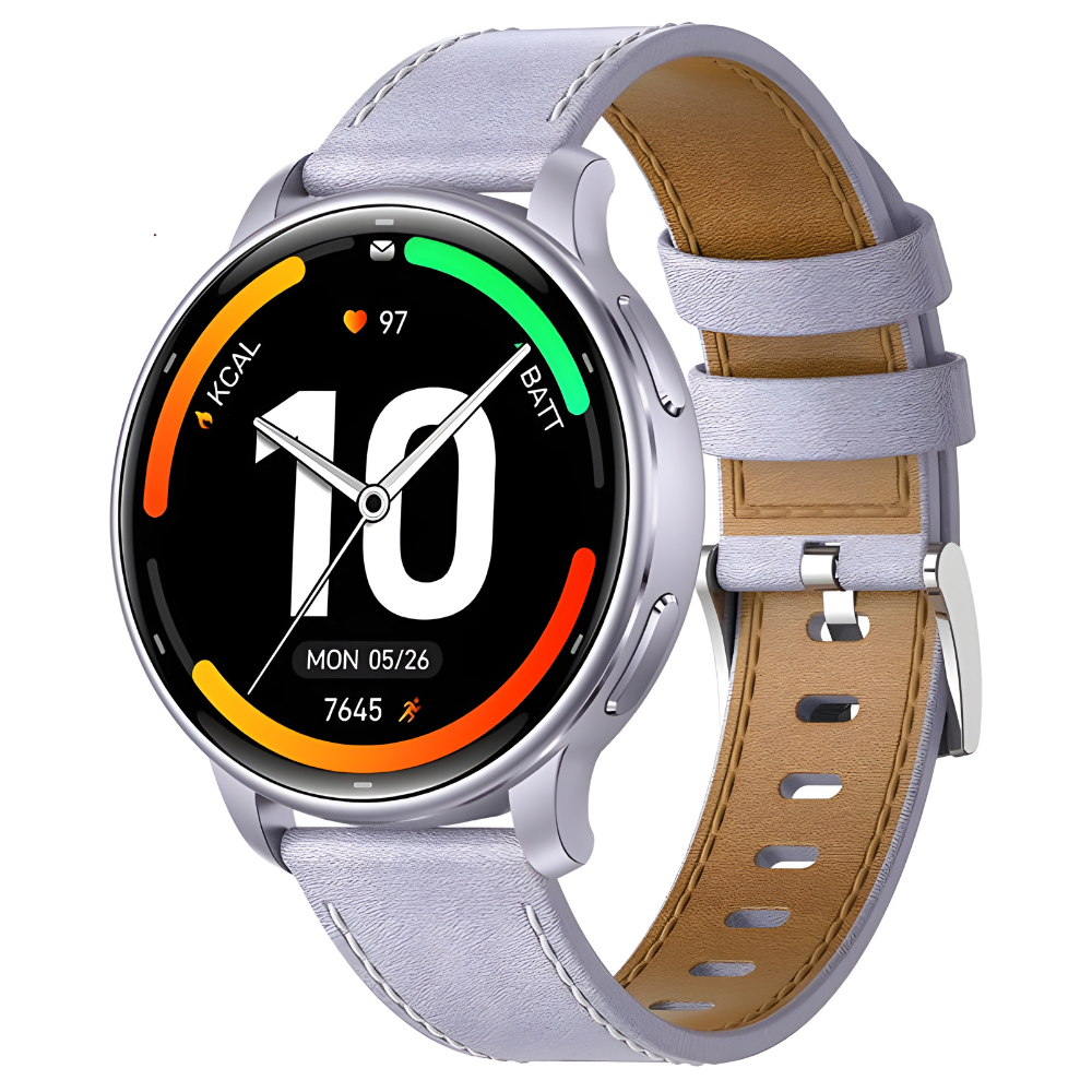 Smartwatch Evolve-x EvoWatch Naro AMOLED 1.32”, Monitorizare Sănătate, Apeluri Bluetooth, GPS, Autonomie 7 Zile, Rezistent Apă 3ATM, Mov Pastel [2]