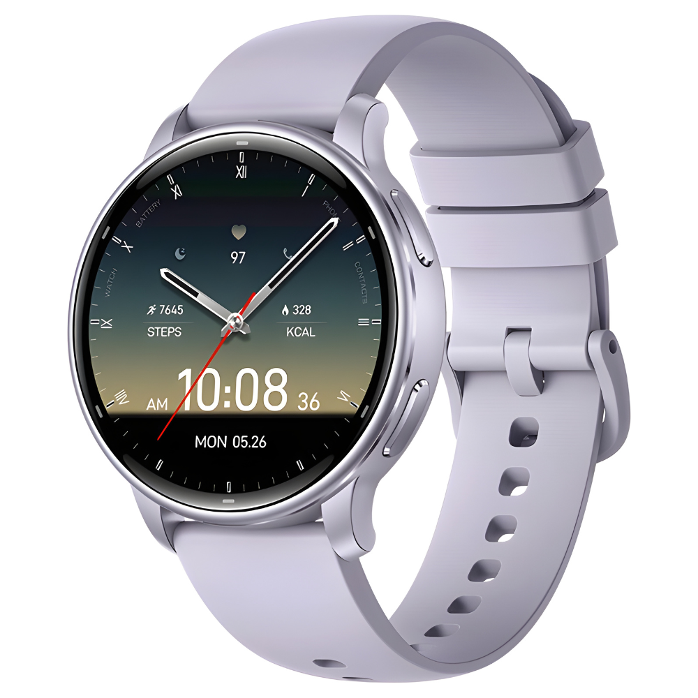 Smartwatch Evolve-x EvoWatch Naro AMOLED 1.32”, Monitorizare Sănătate, Apeluri Bluetooth, GPS, Autonomie 7 Zile, Rezistent Apă 3ATM, Mov Pastel [5]