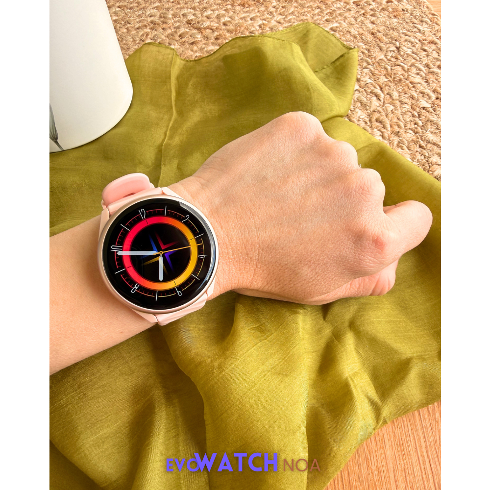 Smartwatch femei cu Apeluri Bluetooth, Ecran HD 1.46”, Monitorizare Puls, Tensiune și Oxigen SpO2, 100+ Moduri Sportive, Autonomie 7 Zile, EvoWatch Noa [7]
