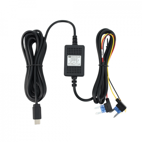 Electronice Auto - Cablu de alimentare permanenta pentru camere auto DVR, iesire 5V 1.5A, mufa USB-C