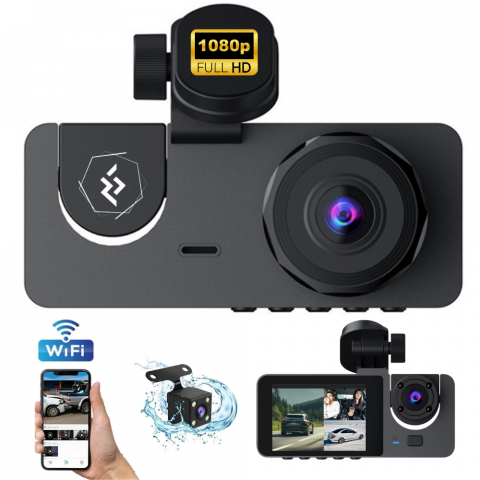 Electronice Auto - Camera Auto tripla DVR Evolve-x® RVision X1