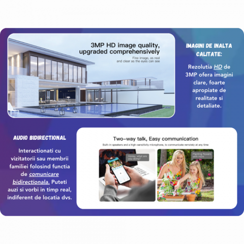 Camera Supraveghere video cu cartela SIM 4G Evolve-x®, Panou solar, acumulatori, 3MP, PTZ, Rotire 350 grade, Senzor miscare PIR, Detectia umana, Comunicare bidirectionala, Alarma, Aplicatie compatibil [5]