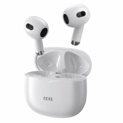 Casti Wireless - Casti bluetooth Evolve-x® QERE E28 cu Anulare a zgomotului ENC, fara fir, Control touch, 2 Microfoane pentru apeluri, Carcasa magnetica, Incarcare rapida, Rezistente la apa, Bluetooth 5.3
