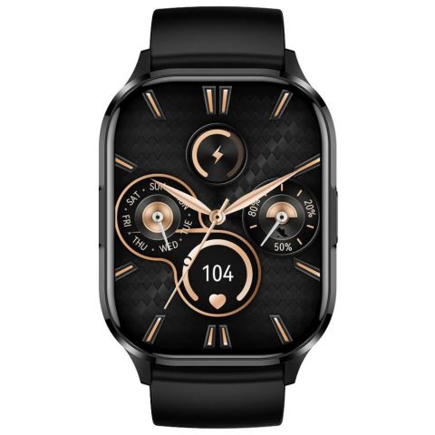 Ceas smartwatch barbati Evolve-x® EvoFitt HK21, ecran AMOLED 2.01 inch, Apeluri si mesaje bluetooth, Functii monitorizare Ritm cardiac, Somn, Nivel oxigen, Tensiune si Calorii, Asistent vocal, IP67, c [2]
