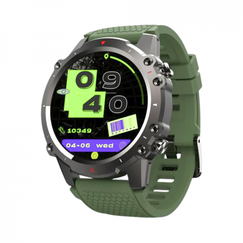 Ceas smartwatch barbati Evolve-x® EvoFitt Sport, ecran IPS 1.45 inch HD, Apeluri bluetooth HD, Notificari, Carcasa din aliaj zinc, Masurare activitate fitness, ritm cardiac, tensiune, oxigen, calorii [2]