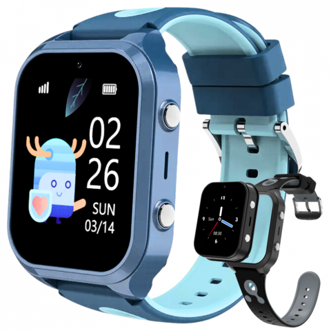 Smartwatch copii - Ceas smartwatch copii Evolve-x® EvoWatch™ KIDS, localizare GPS, SIM 4G, Camera foto, Apel video HD, GeoFence