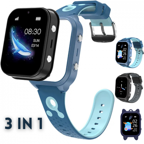 Ceas smartwatch copii Evolve-x® EvoWatch™ KIDS, localizare GPS, SIM 4G, Camera foto, Apel video HD, GeoFence [1]