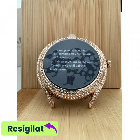 RESIGILAT: Ceas smartwatch dama Evolve-x® EvoFitt Slim, Apeluri si mesaje bluetooth, Functii fitness, monitorizare Ritm cardiac, Somn, Nivel oxigen si Calorii, Asistent vocal, IP67, compatibil iOS si  [2]