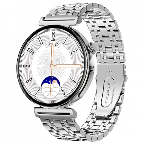 Ceas smartwatch dama Evolve-x® EvoPulse PRO, EKG, Apeluri si mesaje bluetooth, Monitorizare Sanatate [1]