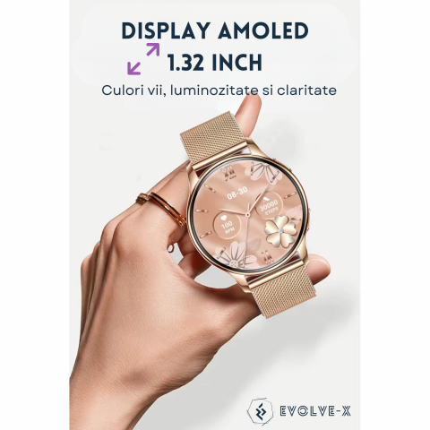 Ceas smartwatch dama Evolve-x® PRO 10 [10]