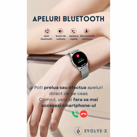 Ceas smartwatch dama Evolve-x® PRO 10 [11]