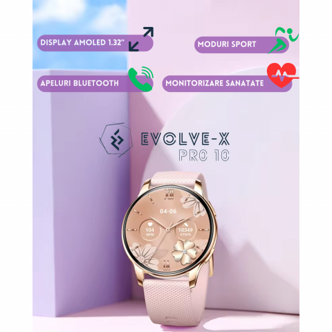 Ceas smartwatch dama Evolve-x® PRO 10 [5]