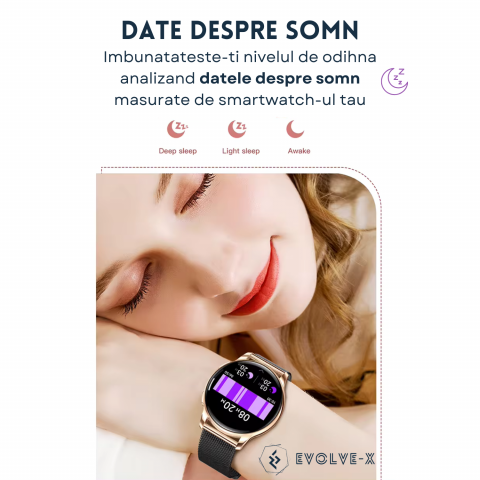 Ceas smartwatch dama Evolve-x® PRO 10 [8]