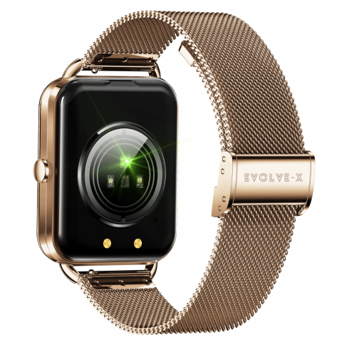 Ceas smartwatch dama Evolve-x® EvoWatch4, Apeluri si Notificari bluetooth, Monitorizare sanatate si Functii fitness [4]