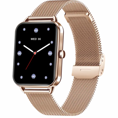 Ceas smartwatch dama Evolve-x® EvoWatch4, Apeluri si Notificari bluetooth, Monitorizare sanatate si Functii fitness [2]