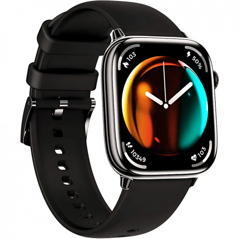 Ceas Smartwatch Evolve-x® Edge 13 Pro, Functii fitness, Display AMOLED 1.75 inch, Monitorizare Puls si Tensiune Arteriala, Oximetru SpO2, Notificari Apeluri/Social Media, Apeluri si mesaje bluetooth, [1]