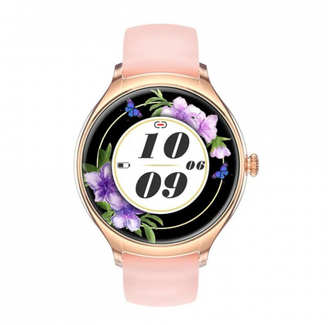 Ceas Smartwatch EvoWatch2 Slim, Functii fitness, Monitorizare Ritm Cardiac, Oximetru SpO2, Calorii, Notificari, Apeluri, 2 bratari incluse [3]