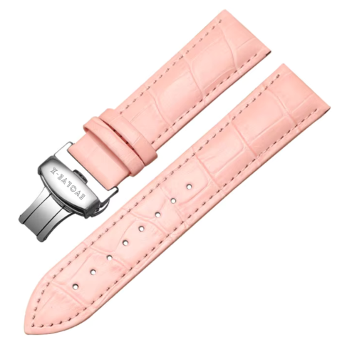 Curele piele - Curea smartwatch din piele Evolve-x®, 20mm, sistem Quick release, catarama metalica tip butterfly