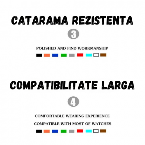 Curea smartwatch din silicon, 22mm, sistem Quick release, Gri [3]