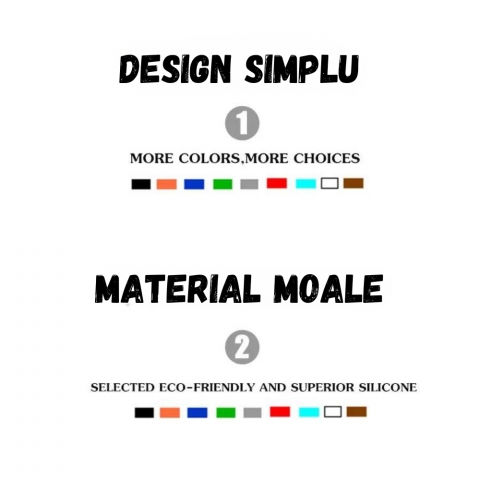 Curea smartwatch din silicon, 22mm, sistem Quick release, Gri [2]