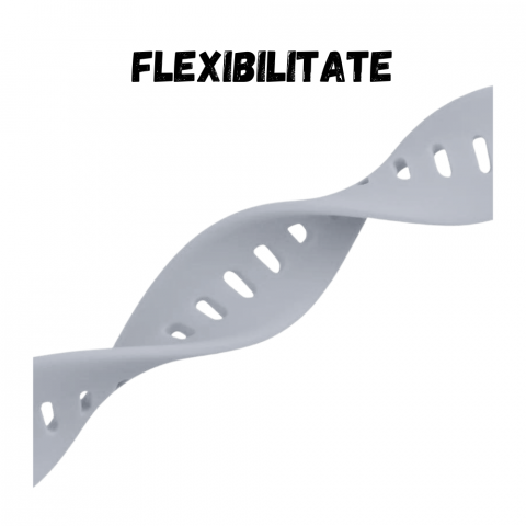 Curea smartwatch din silicon, 22mm, sistem Quick release, Gri [1]