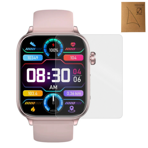 Accesorii Smartwatch - Folie de protectie Smartwatch Evolve-x, silicon, 47mm diagonala, pentru display dreptunghic