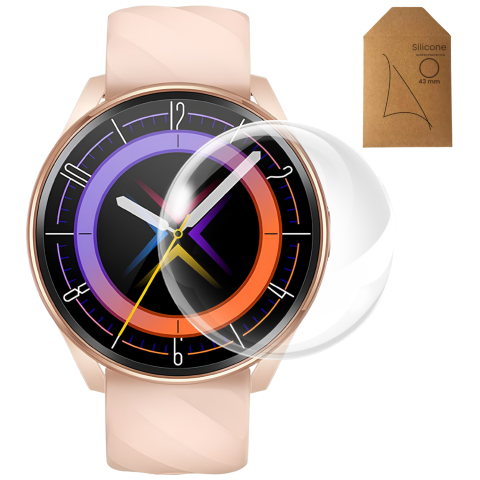 Folii de protectie - Folie de protectie Smartwatch Evolve-x, silicon, 43mm, display rotund