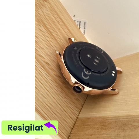 RESIGILAT: Ceas smartwatch dama Evolve-x® EvoWatch 9 cu Apeluri si mesaje bluetooth, Monitorizare sanatate si Asistent vocal, 2 bratari incluse [4]