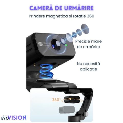 Stabilizator de imagine Evolve-x® Tokqi, Gimbal pentru telefon cu 3 Axe, Telecomanda magnetica, Stabilizare foto video, Control cu gesturi [6]