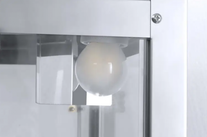 Aparat electric profesional pentru popcorn, 1.44 kW, roșu-argintiu, capac negru [6]