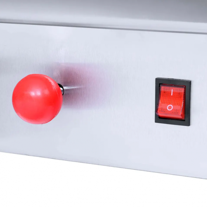 Aparat shaorma gaz GPL, Excalibur INOX, rotisor kebab gaz 5 arzatoare [5]