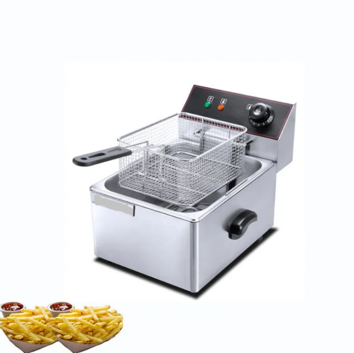 Friteuză electrică profesională din inox, 8 litri cu manere laterale [1]