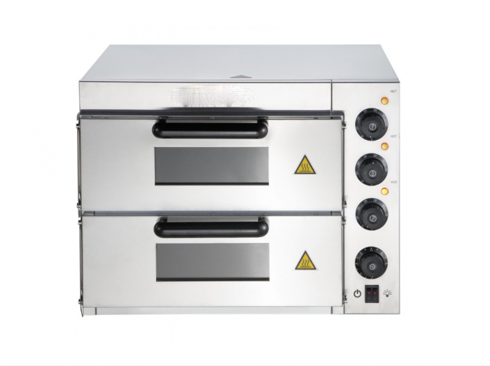 Cuptor Electric Dublu pentru Pizza 40 x 40 cm Otel Inoxidabil [3]