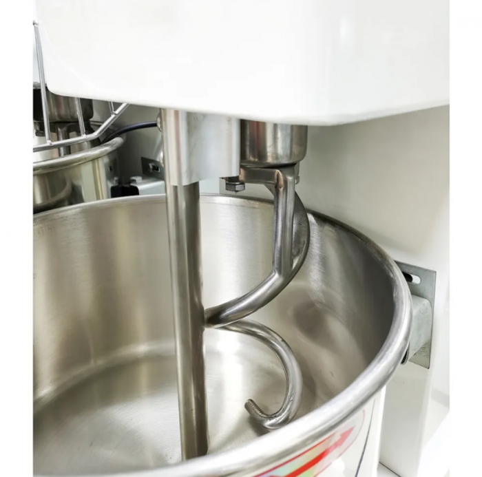 Malaxor aluat cu spirală cap fix, 20 litri, 2 viteze, bol inox , temporizator [6]