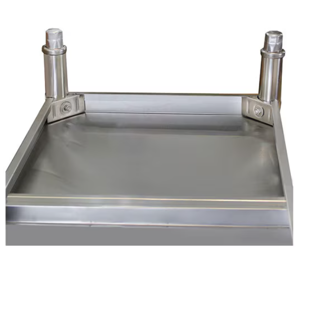 Masa de lucru cu rebord din inox cu polita inferioara 1200x600x850 mm [3]