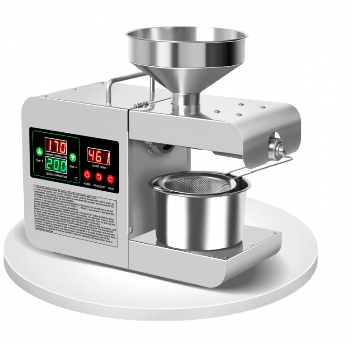 Presa de ulei electrică cu termostat reglabil, 820W, oțel inoxidabil [2]