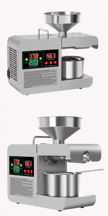 Presa de ulei electrică cu termostat reglabil, 820W, oțel inoxidabil [5]