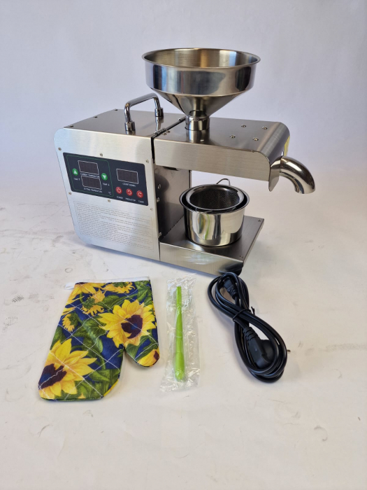 Presa de ulei electrică cu termostat reglabil, 820W, oțel inoxidabil [8]