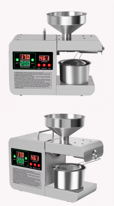 Presa de ulei electrică cu termostat reglabil, 820W, oțel inoxidabil [4]