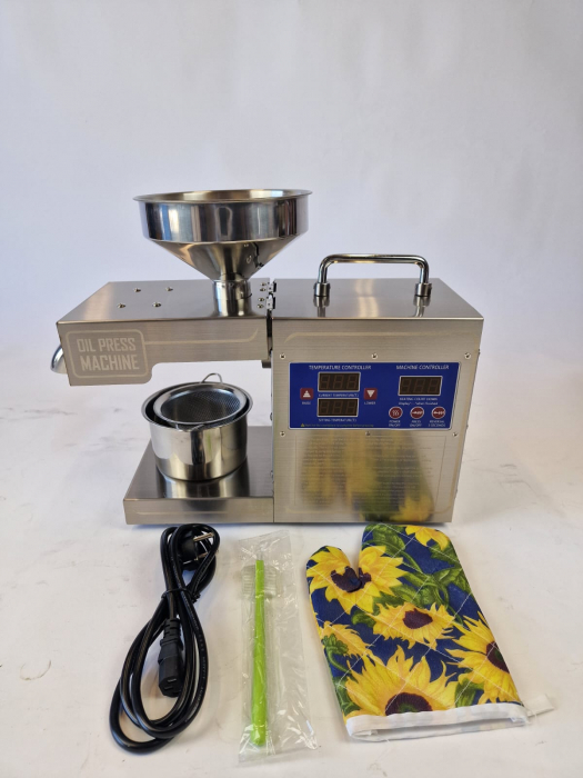Presa de ulei electrică Excalibur cu termostat reglabil, oțel inoxidabil - rece și cald, 600W, 220V [7]