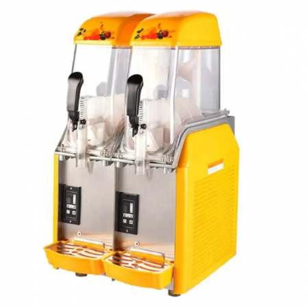 Aparate Granita si Dozatoare Suc - Aparat Dozator Granita, cu 2 Cuve, Capacitate 2x12L, 850W, 220V,  Refrigerare Rapida, Panou de Control