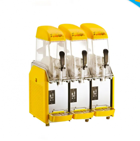 Aparat Dozator Granita cu 3 Cuve - Capacitate 3x12L, 1100W, 220V, Refrigerare Rapidă, Ideal pentru Băuturi Răcoritoare [0]